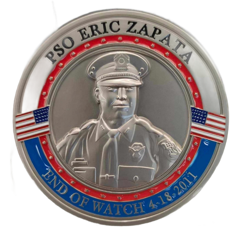 Eric Zapata memorial coin